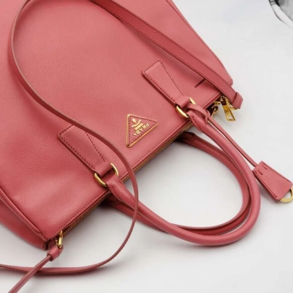 100% Authentic PRADA Galleria Leather Satchel